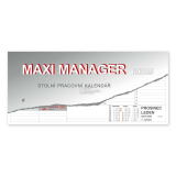 10 ks MAXI MANAGER 2025 stolní kalendář, 32x17,5 cm