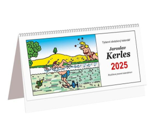 Stolní týdenní kalendář humor - KERLES, 2025